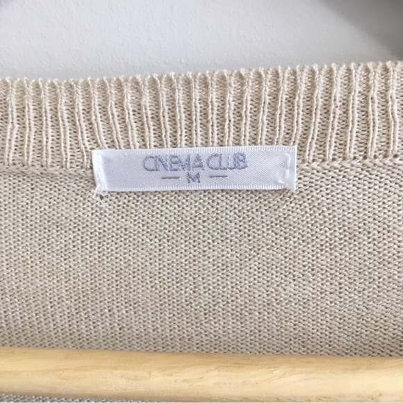 Argyle Cardigan light brown woman size M - Picture 3 of 4